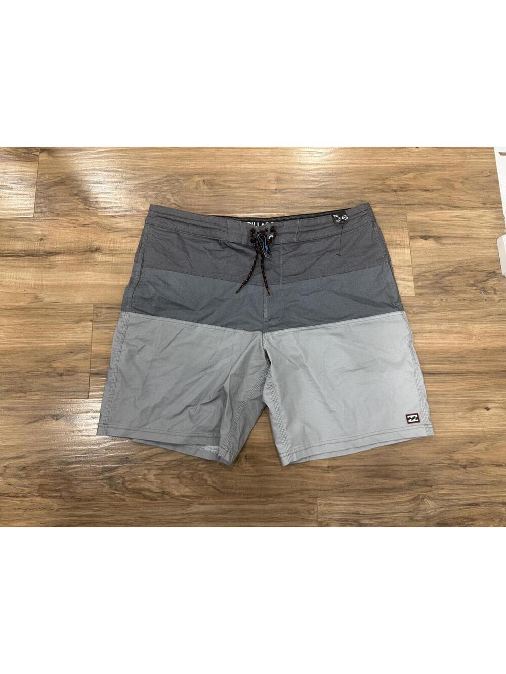 Billabong Lo Tides Boardshorts Mens 36 Gray Stretch Surf Swim NWT
